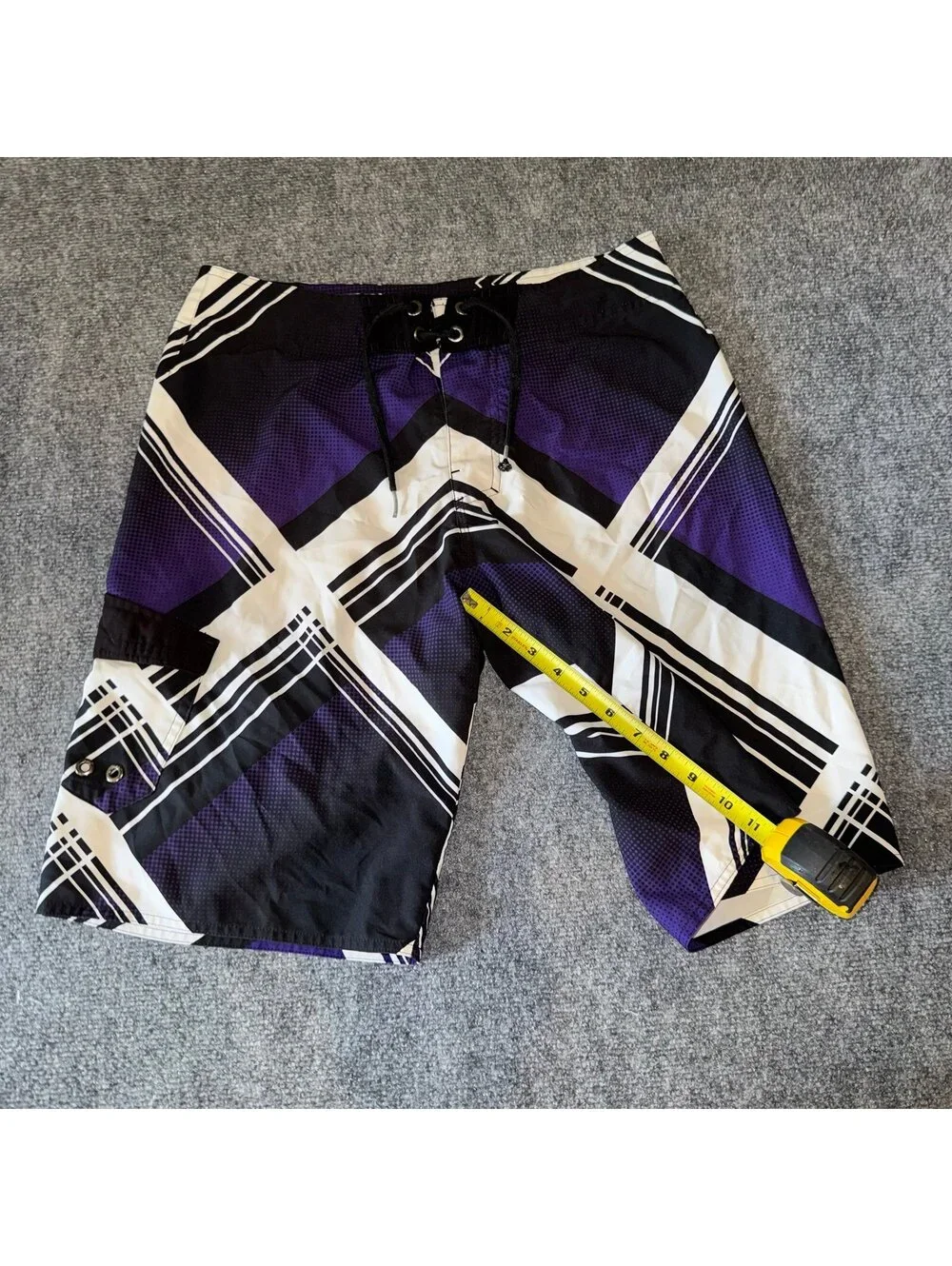 Tony Hawk Abstract Grunge Surf Board Shorts Mens MD Vtg y2k 90s Rare